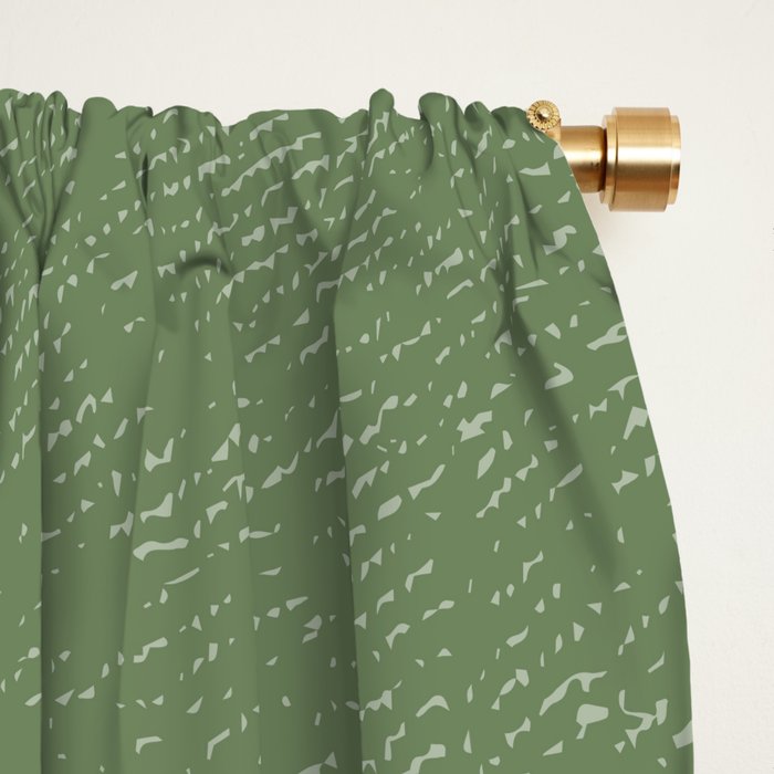 Half Circle 3 - Green Texture Window Curtain Gallery Image 2
