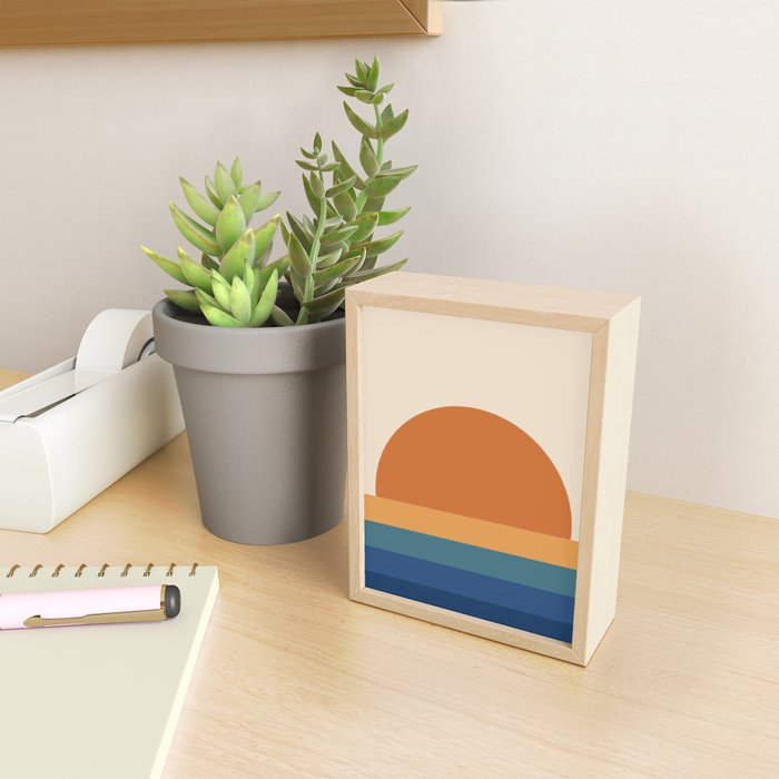 70's Retro Sunset Mini Art Print Gallery Image 2