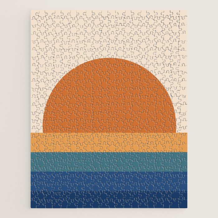 70's Retro Sunset Jigsaw Puzzle Gallery Image 1