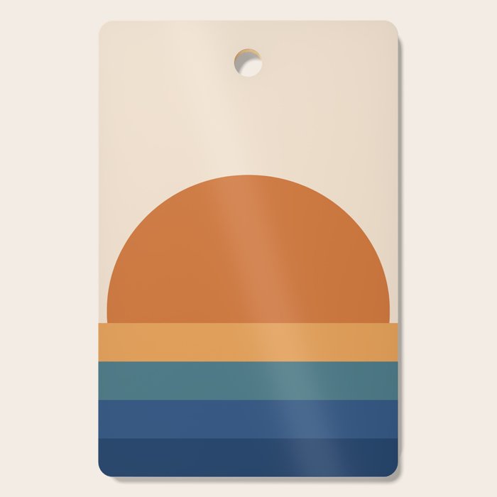 70's Retro Sunset Cutting Board Gallery Image 1