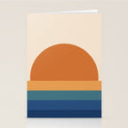 70's Retro Sunset Stationery Card Gallery Image 2