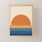 70's Retro Sunset Mini Art Print Gallery Image 1