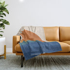 70's Retro Sunset Throw Blanket Gallery Image 1