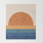 70's Retro Sunset Throw Blanket Gallery Image 2