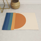 70's Retro Sunset Rug Gallery Image 1