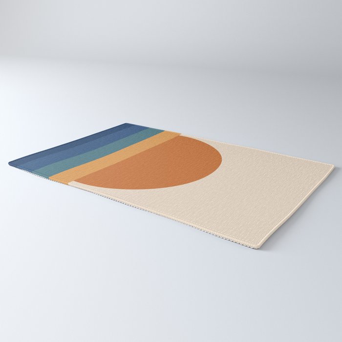 70's Retro Sunset Rug Gallery Image 3