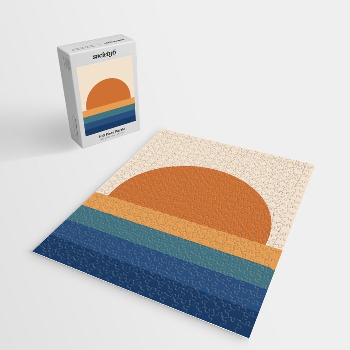 70's Retro Sunset Jigsaw Puzzle Gallery Image 2