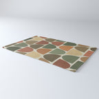 Mid-Century Canvas Geo Pattern Rug Gallery Image 3
