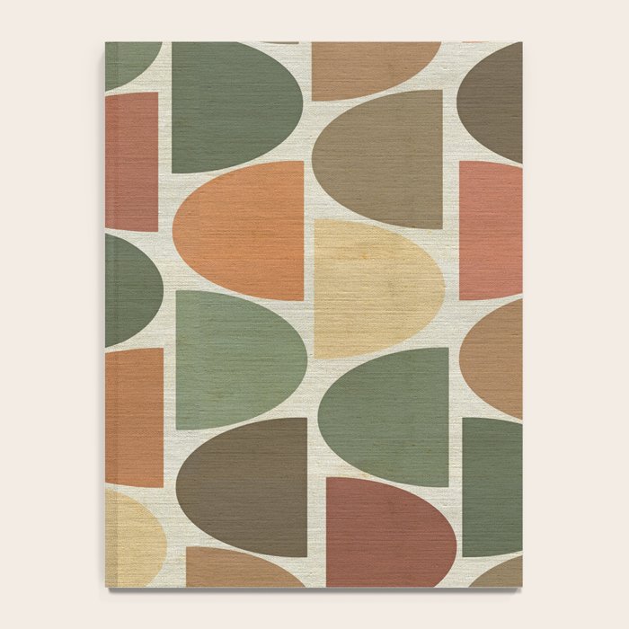 Mid-Century Canvas Geo Pattern Notebook Gallery Image 4