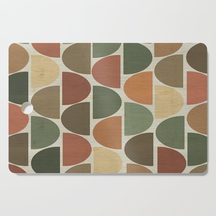 Mid-Century Canvas Geo Pattern Cutting Board Gallery Image 1