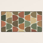 Mid-Century Canvas Geo Pattern Desk Mat Gallery Image 3