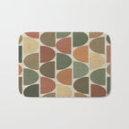 Mid-Century Canvas Geo Pattern Bath Mat Gallery Image 1