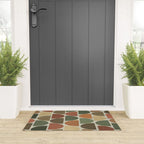 Mid-Century Canvas Geo Pattern Welcome Mat Gallery Image 3