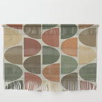 Mid-Century Canvas Geo Pattern Wall Hanging Gallery Image 1