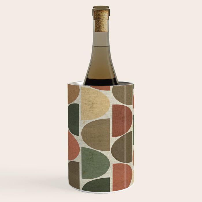 Mid-Century Canvas Geo Pattern Wine Chiller Gallery Image 2