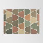 Mid-Century Canvas Geo Pattern Rug Gallery Image 2