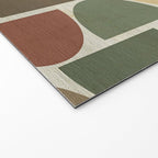 Mid-Century Canvas Geo Pattern Welcome Mat Gallery Image 2
