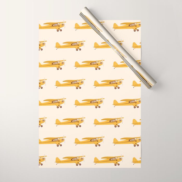 Little Yellow Plane Wrapping Paper Gallery Image 1
