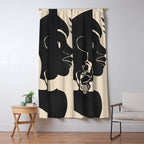 Tropical Girl /Abstract Minimal Window Curtain Gallery Image 5