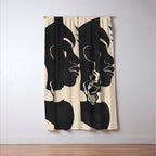 Tropical Girl /Abstract Minimal Window Curtain Gallery Image 3