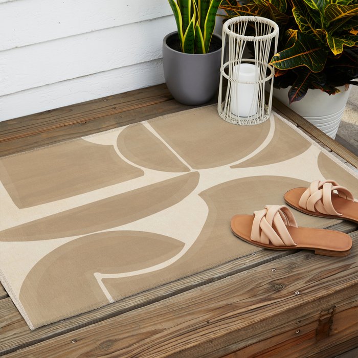 Minimal Abstraction 10 Outdoor Rug Gallery Image 2