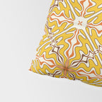Murcia Retro Spanish Tile Pattern Mustard Yellow Brown Orange Cream 2 Pillow Sham Gallery Image 4