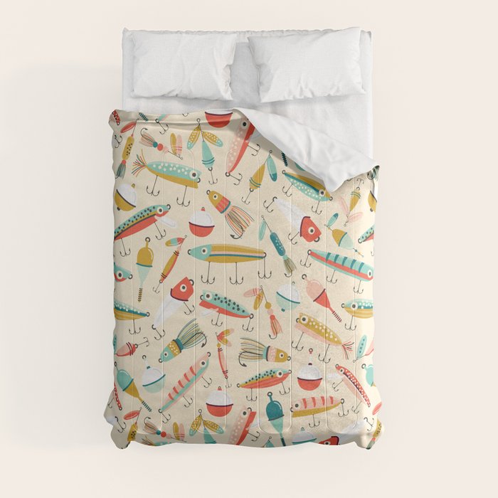 Fishing Lures Comforter – Society6