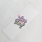 Slay the Day - Coral & Pink Yoga Mat Gallery Image 1