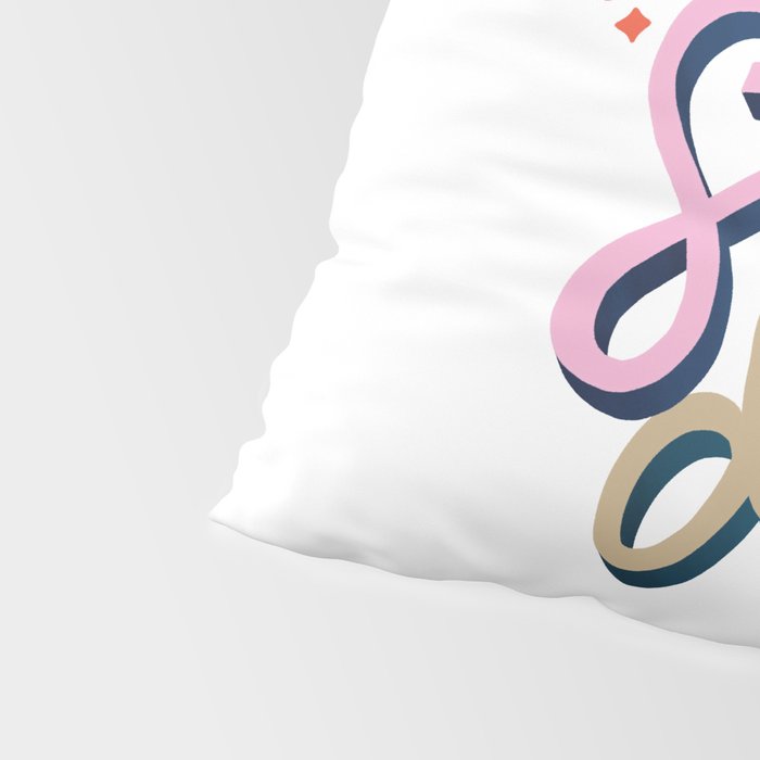 Slay the Day - Coral & Pink Pillow Sham Gallery Image 4