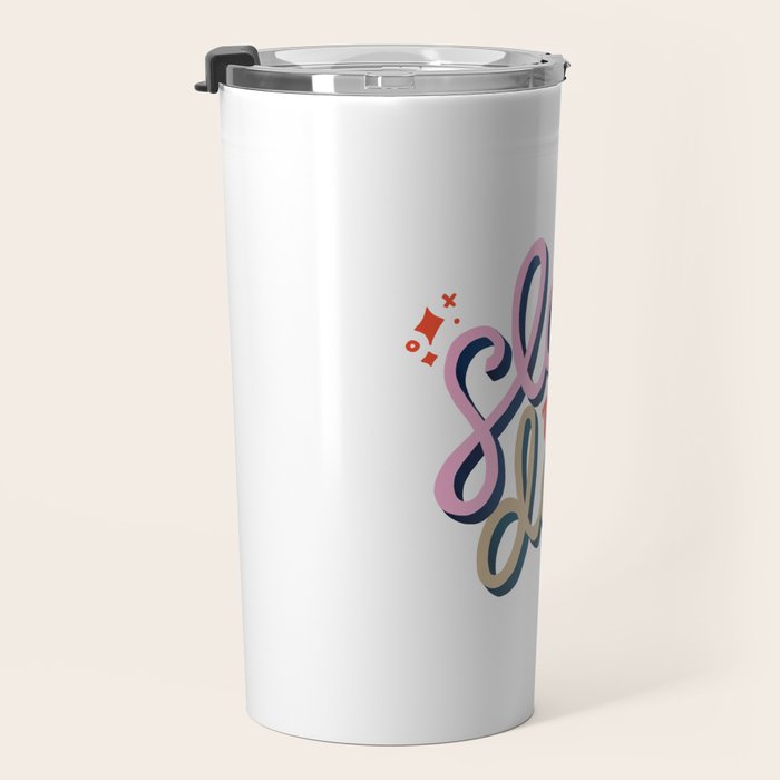 Slay the Day - Coral & Pink Travel Mug Gallery Image 3