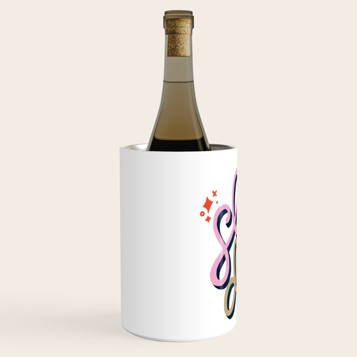 Slay the Day - Coral & Pink Wine Chiller Gallery Image 2