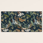 Bohemian leafy forest at night Desk Mat Gallery Image 3