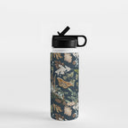 Bohemian leafy forest at night Water Bottle Gallery Image 1