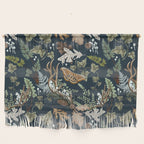 Bohemian leafy forest at night Wall Hanging Gallery Image 1
