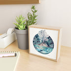 Stromboli Volcano at Midnight - Blue Palette Mini Art Print Gallery Image 2