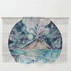 Stromboli Volcano at Midnight - Blue Palette Wall Hanging Gallery Image 1
