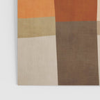 Brown Burnt Orange Beige Tones Green Abstract Art Poster Gallery Image 3