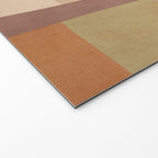 Brown Burnt Orange Beige Tones Green Abstract Art Welcome Mat Gallery Image 2