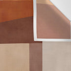 Brown Burnt Orange Beige Tones Green Abstract Art Wall Tapestry Gallery Image 3