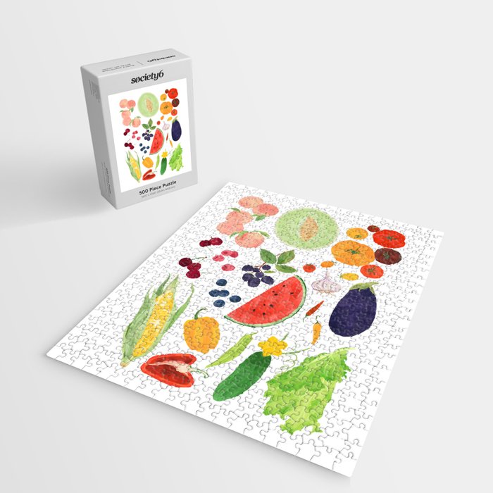 Summer Fruits & Vegetables Jigsaw Puzzle Gallery Image 2