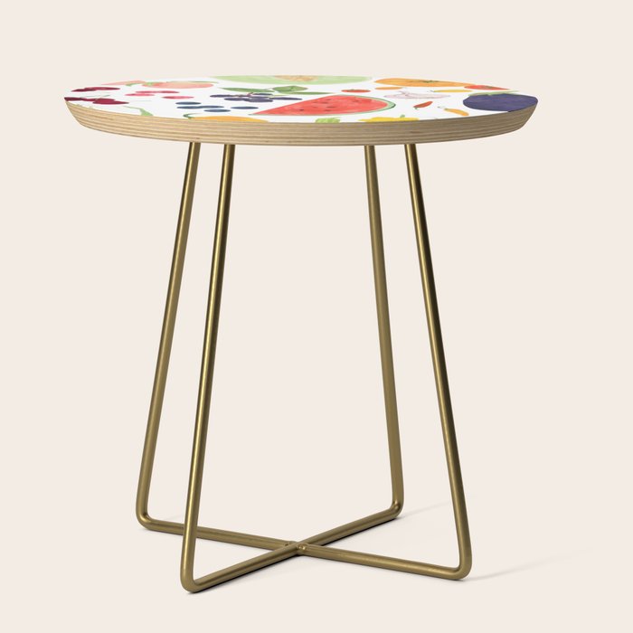 Summer Fruits & Vegetables Side Table Gallery Image 1