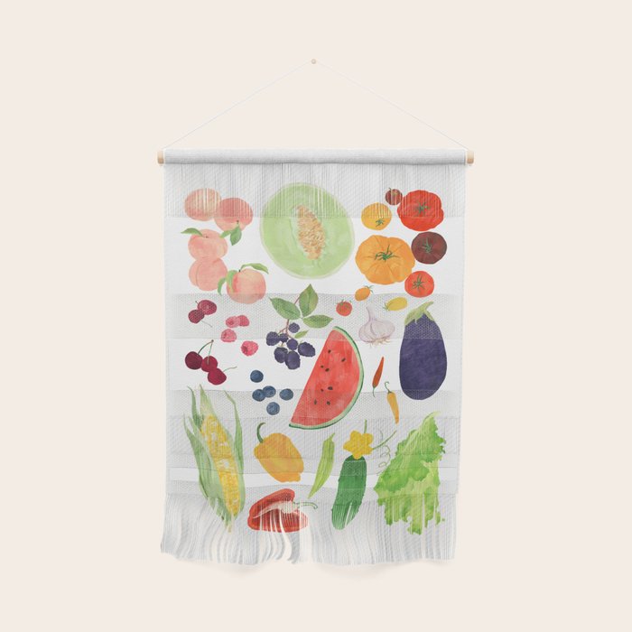 Summer Fruits & Vegetables Wall Hanging Gallery Image 1