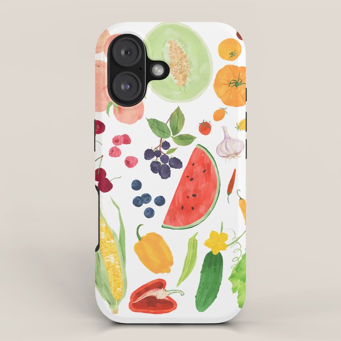 Summer Fruits & Vegetables iPhone Case Gallery Image 1