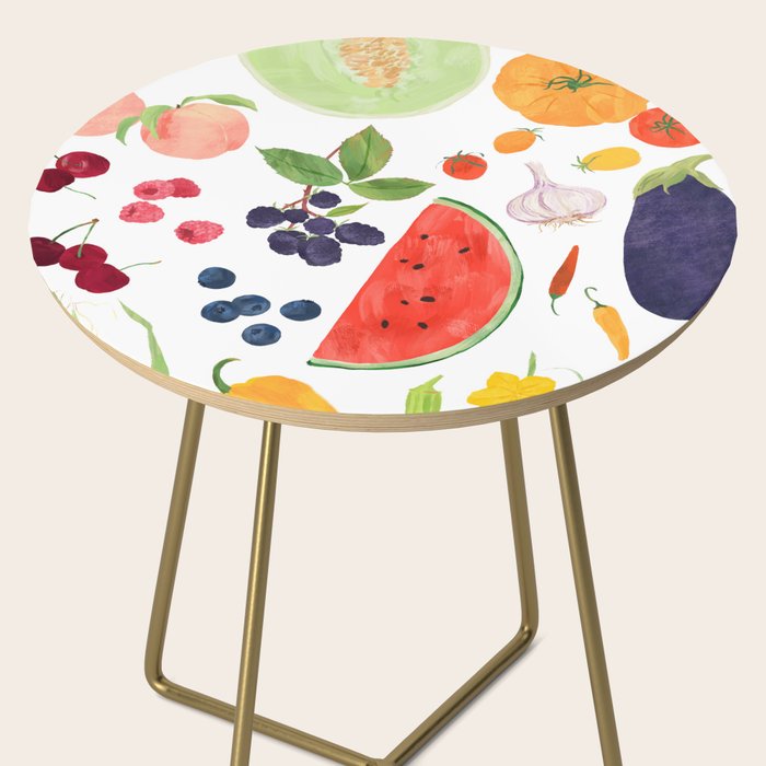 Summer Fruits & Vegetables Side Table Gallery Image 2