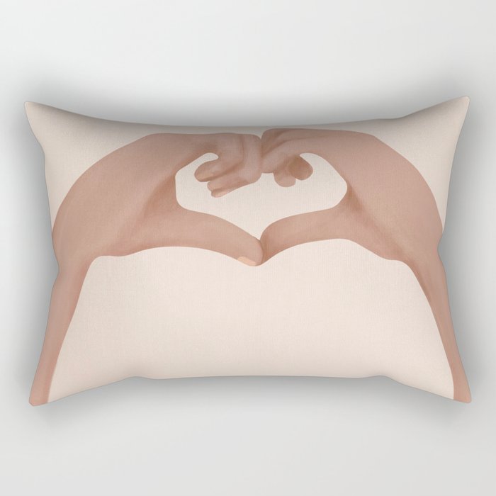 Heart Rectangular Pillow Gallery Image 1