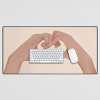 Heart Desk Mat Gallery Image 1