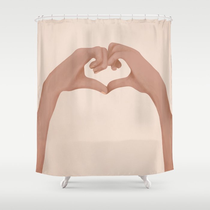 Heart Shower Curtain Gallery Image 1
