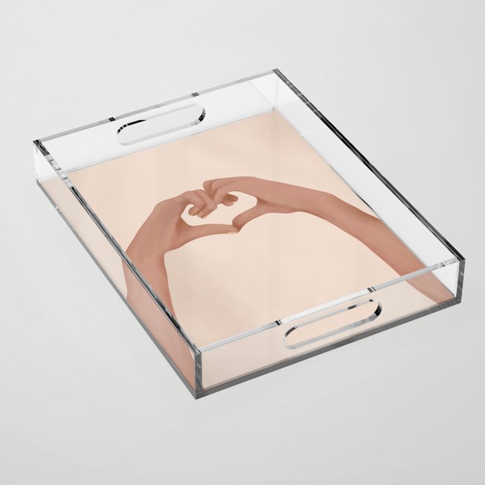 Heart Acrylic Tray Gallery Image 1