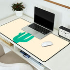 Cat on cactus Desk Mat Gallery Image 2