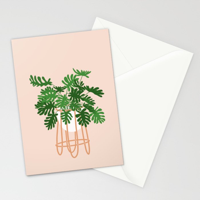 Vase no. 26 with Tropical Plant Stationery Card Gallery Image 2